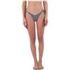 Hurley Cheeky Side Tie Mutandine Bikini, Tiki Multi/Pnk Pnch, XS Donna