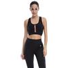 Shambhala Barcelona Meshty Bra Reggiseno Sportivo in Fibra di plastica Riciclata, da Donna, Nero, L