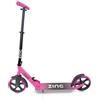 Zinc Cruise - Monopattino pieghevole, colore rosa e nero, con telaio in alluminio leggero, altezza regolabile, con ruote grandi, cuscinetti ABEC 7, portata fino a 100 kg