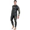 SEAC Energy Man 2 mm, Muta Elastica in Neoprene Liscio Smoothskin per Nuoto e Freediving Uomo, Nero, S