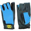 Kong. Pop Gloves. Guanti Elasticizzati Senza Dita. Via Ferrata, Parchi Avventura, Nautica. Presa Salda, Dorso Traspirante, Palmo Rinforzato. Blu e Nero. Taglia XXL