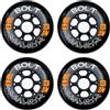 K2 Skates Unisex-Adult Ruote per pattini in linea BOLT 90 MM 85A 4-WHEEL PACK — black — 90mm 85A — 30F3011