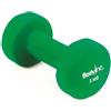 Bodyline Manubrio In Ghisa Antiurto 3 Kg Con Rivestimento In Neoprene | Peso Fitness Antiscivolo Per Home Gym, Braccia, Spalle E Petto