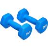 Amazon Basics Coppia di manubri in neoprene, 4 kg, (2 x 2 kg), Blu