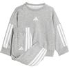 adidas Unisex - Bimbi 0-24 Essentials Jogger Track Suit, Medium Grey Heather/White, 9-12 Months