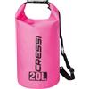 Cressi Dry Bag, Sacca/Zaino Impermeabile per attività Sportive Unisex Adulto, Rosa, 20 LT