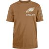 Philadelphia Eagles T-Shirt Unisex NFL Premium Logo Select Regular Fit T-Shirt Bronzo Chiaro
