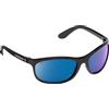 Cressi Rocker Floating Sunglasses, Occhiali da Sole Galleggianti con Custodia Rigida Uomo, Nero/Lenti Specchiate Blu