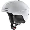 uvex ultra, casco da sci robusto unisex, regolazione individuale delle dimensioni, aerazione ottimizzata, silver/black, 55-59 cm