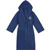 Cressi Cotton Bathrobe Blue Navy/White 2Xl/3Xl - Accappatoio Sportivo con Cappuccio in Spugna di Cotone, Blu Navy/Bianco, 2XL/3XL, Unisex