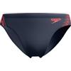 Speedo Hyperboom Splice Slip da Nuoto per Uomo, Grey Lead e Neon Coral, 26