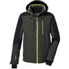 Killtec Uomo Giacca da sci/giacca funzionale con cappuccio e paraneve con chiusura a cerniera KSW 45 MN SKI JCKT, dunkeloliv, XXL, 43432-000