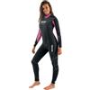 SEAC Sense Long Lady, Muta Umida Monopezzo Senza Cappuccio per Snorkeling e Subacquea, Neoprene 3 mm, nero/rosa, S
