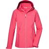 Killtec Donna Giacca softshell/giacca da esterno con cappuccio KOS 102 WMN SFTSHLL JCKT, sunset pink, 40, 42804-000