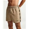 Nike Nike Swim Breaker Logo Tape 5 Volley Short Parachute Beige Swim Trunks Unisex - Adulto