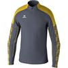 Erima Felpa da Allenamento Evo Star (1262405) Unisex - Bambini e Ragazzi, Slate Grey/Giallo, 116