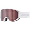 Atomic Savor Maschera da sci per adulti, con comoda montatura Live Fit, visione chiara grazie alle lenti con tecnologia Flash, maschera Over The Glasses ideale per chi porta gli occhiali, bianco