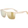 uvex heyday - occhiali sportivi per adulti - forte protezione UV - 100% protezione UVA, B, C - transparent gold/gold mirror - one size