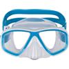 Mares Puffer - Maschera per bambini a doppia lente, taglia XS-S, faciale in siliter e lenti in policarbonato resistenti