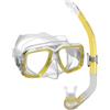 Mares Combo Ray - Set maschera e boccaglio adulto, maschera Ray personalizzabile, boccaglio Bay semi-secco in silicone, snorkeling e immersione ricreativac