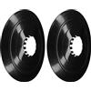 cyclingcolors 2x Protezione Cassetta Bici 135mm Raggi Pignoni Ruota Libera Catena Hub Plastica nero