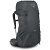Osprey Rook Uomo Zaino, 65L, Dark Charcoal/Silver Lining, EF