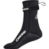 Cressi Guardian High Neoprene Socks 2mm XS - Calzari Alti in Neoprene 2mm con Cinturino Strap, Ideali per Tutti gli Appassionati di Sport Acquatici, Nero, XS, Unisex