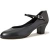 Capezio Student Footlight - Scarpe da Ballo Professionali da Donna, con Tacco Antiscivolo, Tomaia in Pelle e Design Confortevole, Scarpe Eleganti e di Supporto