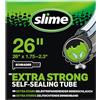 Slime 30059 Camera d'Aria per Biciclette con Gel Antiforatura Slime, Autoriparante, Prevenzione e Riparazione, Valvola Schrader, 26 x 1.75-2.3