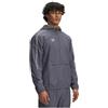 Under Armour Uomo Challenger Warmup Jacket, Giacca Sportiva Idrorepellente per Riscaldamento e Allenamento, Giacca Leggera Calcio Comoda e Traspirante con Mezza Zip,Castlerock/White,XL