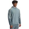 Under Armour Uomo Challenger Warmup Jacket, Giacca Sportiva Idrorepellente per Riscaldamento e Allenamento, Giacca Leggera Calcio Comoda e Traspirante con Mezza Zip,Jasper Blue/Squad Orange,XXL