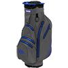 Longridge Elements Borsa impermeabile per carrello da golf con divisorio a 14 vie, Grigio/Blu reale