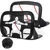 VOUNOT® Set di 2 Porte da Calcio Pop Up Bambini 120×80×80 cm, Porta Calcio Pieghevole e Portatile con Borsa, Picchetti e Cerchi per Giardino, Allenamento e Gioco