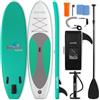 SereneLife SUP Gonfiabile Ultra-Leggera con Tavola SUP Stabile, Stand Up Paddle Board, Pedana Antiscivolo EVA, Accessori Premium Inclusi, per Adulti e Giovani fino a 125 kg