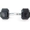 Athlyt Manubrio esagonale gommato, 7,5 kg - Manubrio per allenamento e home gym