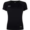 Canterbury Light Short Sleeve Maglietta per Donna, Black e Gunmetal Grey, 42 EU
