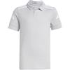 adidas Unisex - Bambini e Ragazzi Squadra25 Cotton Polo Kids Shirt, Team Light Grey/White, 11-12 Years