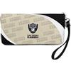 Little Earth Productions Little Earth - Portafoglio curvo e organizer con cerniera, Las Vegas Raiders NFL