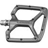 Funn Python Pedali Flat MTB, Piattaforma Larga, Asse CrMo (Grigio)