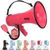 Pyle Megafono 50 Watt, Megafono Portatile per Eventi, Sport e Annunci Pubblici, Sirena Automatica, Volume Regolabile, Raggio 1000 Metri, Aux, Tracolla