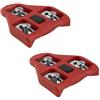 BV Bike Cleats Compatible with Look Delta And Peloton Bike - Adjustable 9 Degree Float System for Ultimate Stability And Power Transfer - Durable Red Metal Cleats for Road And Indoor Cycling Shoes