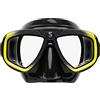 Scubapro Maschera Zoom Nero/Giallo Kit di regolatore per immersioni in acqua fredda Unisex-Adulto, Black/Yellow, One Size