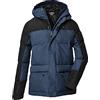 killtec Ragazzi Giacca trapuntata con cappuccio/giacca invernale idrorepellente KOW 156 BYS QLTD JCKT, dark ocean, 140, 40912-000
