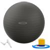 Fitvids Palla antiscivolo anti-scoppio con pompa rapida, capacità 0,9 kg, grigio, 76,2 cm, XL