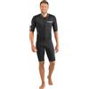 Cressi Endurance Man Shorty Wetsuit Muta con Zip Sternale, Neoprene 3 mm, Nero, Uomo