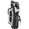 Longridge Pro Cart Borsa da golf con divisorio a 15 vie, Nero/Bianco