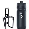 BBB Cycling Portaborraccia E Borraccia da 550ML per Tutte Le Biciclette Misura Universale Fueltank Comptank Combination Nero/Nero Bianco BBC-03C