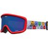 Giro Chico 2.0 - Occhiali da neve per bambini, con doppio parabrezza, imbottiti, compatibili con casco, Youth Small | Colore: faces multi/grigio cobalt