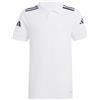 adidas Unisex - Bambini e Ragazzi Squadra25 Cotton Polo Kids Shirt, White/Black, 13-14 Years