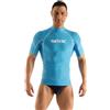 SEAC RAA Short Evo Man, Maglia Protettiva Rash Guard per Snorkeling e Nuoto Anti UV, XXXXL, Azzurro